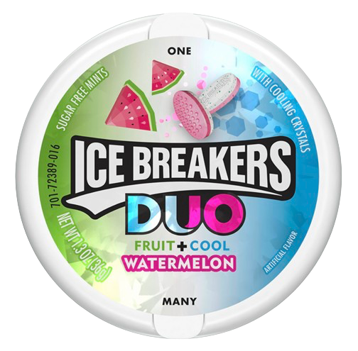 ICE BREAKERS MINT 1.3OZ/39G WATERMELON DUO (USA)
