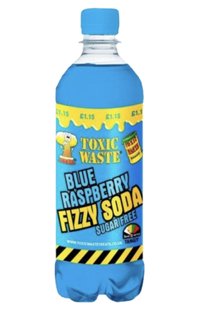 TOXIC WASTE FIZZY SODA BLUE RASPBERRY 500ML