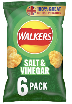 WALKERS SALT & VINEGAR 6PK (BBD 14/10/23)