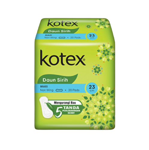Kotex Pads 20s Non Wing Soft & Smooth Betel Leaf