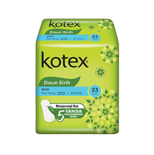 Kotex Pads 20s Non Wing Soft & Smooth Betel Leaf