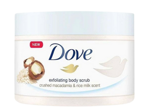 Dove Body Polish Crushed Macadamia & Rice Milk 298g