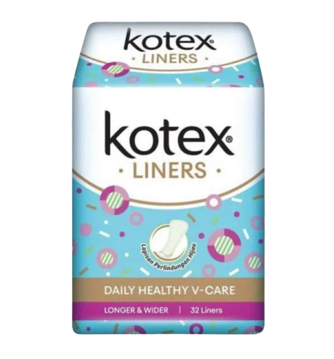 Kotex Liners 32s Longer & Wider Anti Bacterial