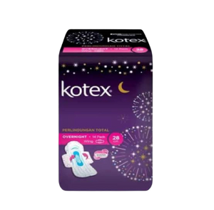 Kotex Overnight Pads 14s With Wings Soft & Smooth (Super)