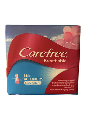 Carefree Liners 40'S Breathable Unscented