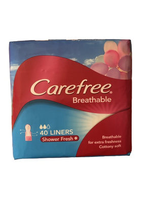 Carefree Liners 40'S Scented Breathable Shower Fresh